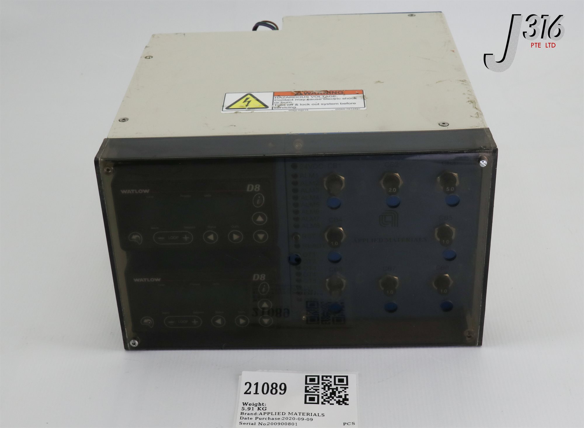 21089 APPLIED MATERIALS GASLINE HTR CTRL UNIT VAS104350-0318 0242